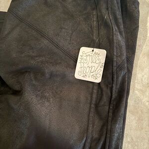 Free people faux leather leggings. Never worn. Brand new with tags.